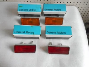 CORVETTE 1974 TO 1979 NOS SIDE MARKER KIT 362957 362958 362955 362956 NCRS - Foto 1 di 4