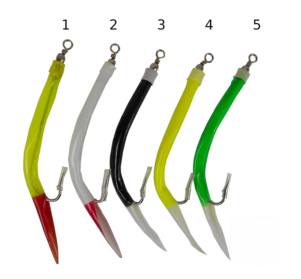 20 Stück GUMMI MAKK Pilkern Beifänger Dorsch Norwegen Mack Mac Mak Oktopus - Bild 1 von 1