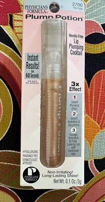 Physicians Formula Plump Potion Lip Plumping Cocktail Pink Potion 270 HTF Rare - Image 1 of 4