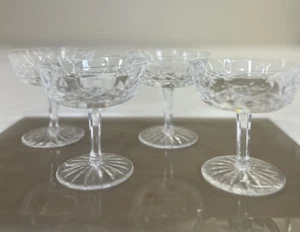 (4) Waterford Crystal Lismore Tall Sherbet 4 1/8" Tall Glass Replacement Charity - Picture 1 of 10