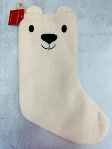 Wondershop Plush Polar Bear Christmas Stocking 20" - Picture 1 of 2