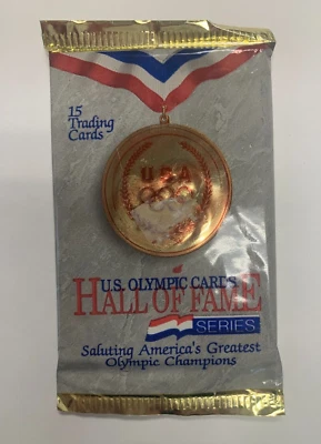 美国奥运卡名人堂老式1991年工厂密封15张卡 — 第 1/2 张图片