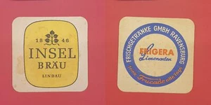Tapa de cerveza Lindau isla Bräu cervecería fieltro de cerveza posavasos de cerveza montaña rusa - Imagen 1 de 1