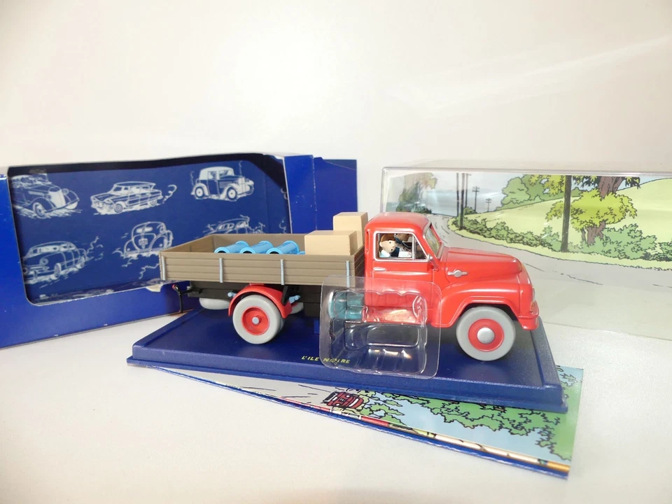 VOITURE TINTIN N°61 CAMION ROUGE DE L'ILE NOIRE ATLAS 1:43 - Photo 1/2