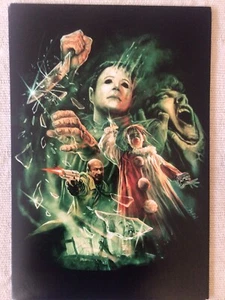 Halloween 4 Michael Myers Movie Poster  12” X 18” Signed By Artist Devon Horror - Picture 1 of 1