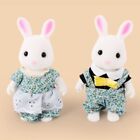 2PCS/SET Rabbit Family Mini Rabbit Doll Plastic Children's Toy