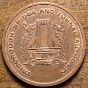 New York Marine Henry Hudson Cross Bay Triborough Bridge Tunnel Transit Token - Bild 1 von 4