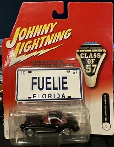 Chevy Corvette Johnny Lightning 57 1957 clase 57 detallado auto Chevrolet con RR - Imagen 1 de 1