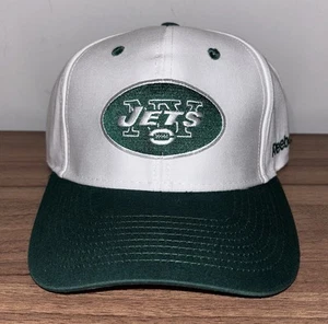 De colección Reebok New York Jets Gorra Gorra Para Hombre Ajustable Blanca NFL Nueva - Imagen 1 de 4