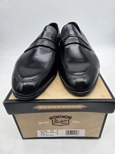 Correa para hombre talla 9,5 D Florsheim Trevi negra 74102 vintage - Imagen 1 de 7