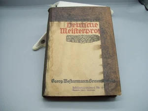 1922 Deutsche Meisterprosa A Reader By Eduard Engel HC Antique Book Rare - Imagen 1 de 20