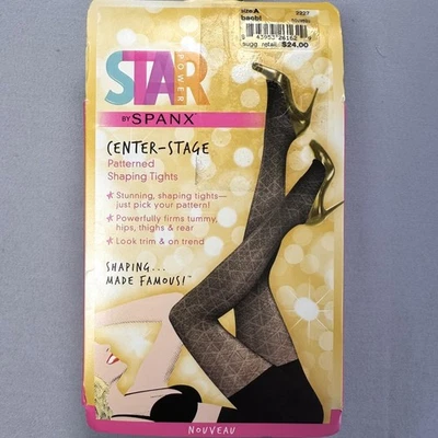 Apretado Spanx Star Power para modelar el escenario central para mujer un control de patrón negro Foto 1 de 4