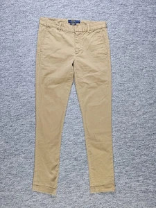 Polo Ralph Lauren Brooke Chino Pants Womens 2 Beige Khaki Stretch Preppy Y2K Fit - Picture 1 of 14