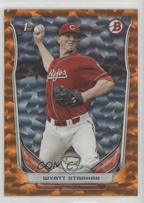 2014 Bowman Draft Orange Ice /25 Wyatt Strahan #DP97 - Image 1 of 2