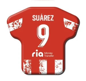 Calamita Simile a T-Shirt Calcio Stagione 2021/2022 Atletico Madrid 9 Luis - Picture 1 of 9