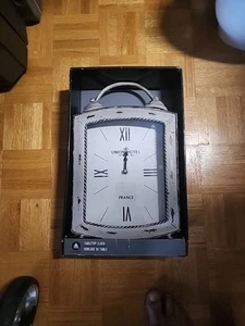 Paris Union Hotel 159 Rue Du Boc France Table Top Clock. New In Box! - Picture 1 of 6