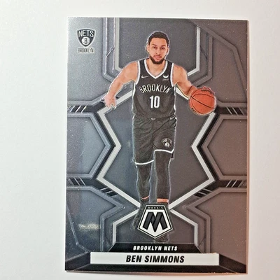 2021-22 Panini Mosaic Ben Simmons Brooklyn Nets #9 base - Image 1 of 2