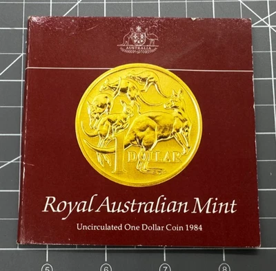 1984 Royal Australian Mint - Uncirculated $1 Kangaroo Coin - Image 1 of 4