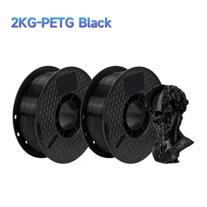 3D Drucker PETG Filament 1,75mm 1KG 2/3KG 3D Printer Spulen FDM Schwarz Roll DE - Bild 1 von 16