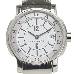 BVLGARI Solo tempo Watches ST29S Quartz white dial Women 【Used】 - Picture 1 of 8