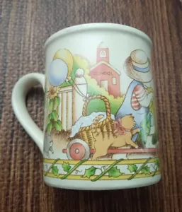 Vintage 1990 Watkins Country Kids "Gute Freunde sind für immer" Becher Set 10oz  - Bild 1 von 6