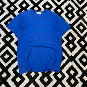 Vintage Etro Unisex Blue Cotton T-Shirt Size S Regular Fit Y2K 90s - Picture 1 of 16