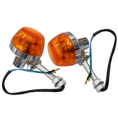 Turn Signal Light 12mm 2Pcs For Honda CT70 CT90 XL100 CB350 CM400 CB450 CB750 - Image 1 of 4