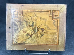 Antique Louis XVI Marquetry Wooden Tray French Antique France - Picture 1 of 9