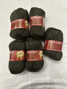 Cleckheaton Country Naturals 8 Ply Vintage color 1810 Green 5 Skeins - Picture 1 of 4