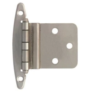 Pack Of 5 LIBERTY 3/8" Offset No Spring Cabinet Hinge Satin Nickel H00930C-SN-O - Picture 1 of 3