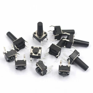 Interruttore micro pulsante tattile momentaneo verticale 6x4,3 mm-6x17 mm 4 pin SPST - Foto 1 di 4