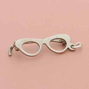 beau sterling silver vintage 3d reading glasses (as-is) charm