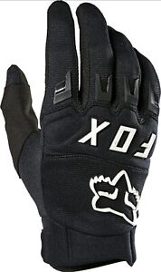 Fox Racing Dirtpaw Gloves Knuckle Coverage Touch Screen Compatible Black/White M