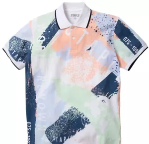 MEN STAPLE WORLD PAINT POLO - Picture 1 of 3
