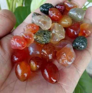 12pcs Natural Multi Colored Gobi Desert JinMai Agate - China - Picture 1 of 4