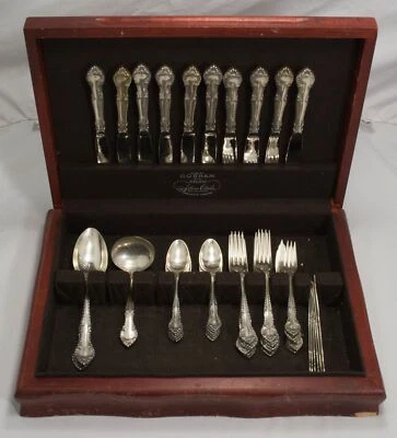 English Gadroon by Gorham Sterling Silver Flatware Set - 49pc - Image 1 of 3
