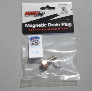 OUTLAW RACING M8 8mm MAGNETIC OIL DRAIN SUMP PLUG for SUZUKI RMZ450 2008-2016 - Picture 1 of 4