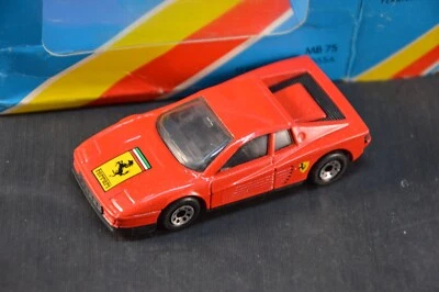 FERRARI TESTAROSSA MB 75 MATCHBOX VINTAGE 1983 LOGO FERRARI ROSSA - Immagine 1 di 4