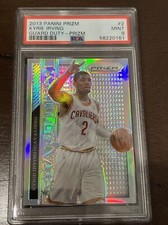 2013-14 panini prizm kyrie irving #2 guard duty prizm silver PSA graded 9