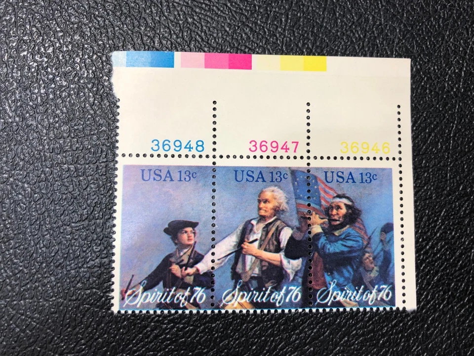 US Scott 1629-31 "Spirit of '76", Block of 3, 13 Cent - Image 1 of 1
