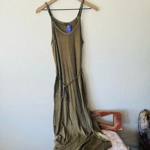 Cato | Vestido boho verde burnout - Imagen 1 de 4