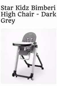 Star Kidz Bimberi Baby Multifunction High Chair - Dark Grey - Picture 1 of 6