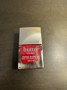 butter LONDON Patent Shine 10x Nail Lacquer Her Majesty's Red .2 oz Mini Size - Picture 1 of 3