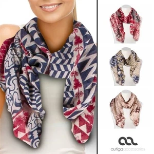 leichter Damen-Schal Azteken-Muster Bohemian Tuch Halstuch Boho Trend Schal - Bild 1 von 7