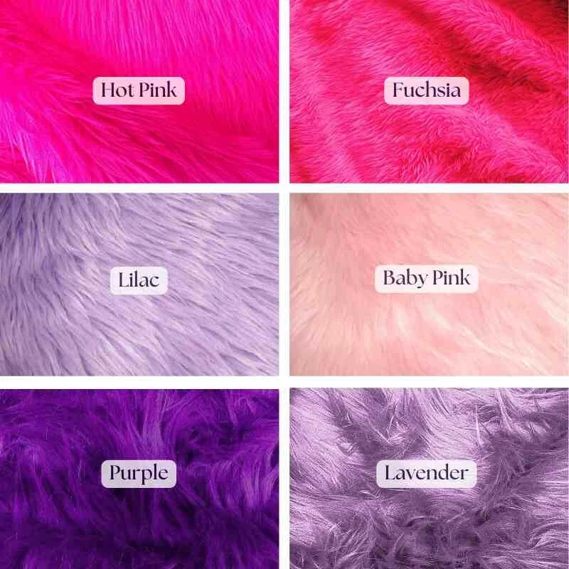 Fluffy Shaggy Faux Fur Fabric – 60” Wide by the Yard for Home & Fashion - Image 1 of 4