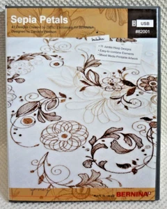 OESD Bernina Sepia Petals 82001 Benartex Studios Stick - Bild 1 von 4