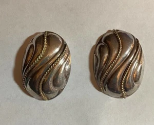 Vintage Sterling Silver 925 Pierced Earrings 13.97 Grams - Picture 1 of 4