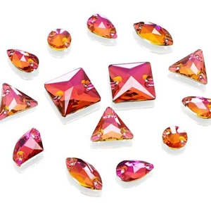 Flatback Sew On Crystal Rhinestones Dress Beads DIY Crafts Costumes 200pcs - Picture 1 of 6