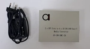 GIGABIT ETHERNET AN-UM-SMC-24 FIBER ETHERNET MEDIA CONVERTER - Picture 1 of 8