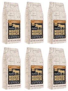 Moose Munch Milk Chocolate Caramel Gourmet Coffee by Harry & David, 6/12 oz bags - Picture 1 of 5